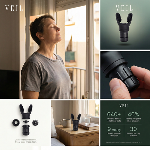 VEIL Respiratory Trainer Precision Resistance for Stronger Breathing